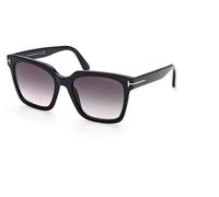 Tom Ford Selby FT0952 01B, Nero, Acetate, Donne occhiali da sole 55