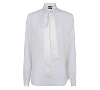 Tom Ford - Silk Crepe de Chine Lavalliere Tunic Top - - Blouses & Shirts - Donna - Bianco - S