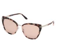 Tom Ford Simona Ft 0717 Occhiali Da Sole Unisex Rosa Cat-eye Marrone 57mm