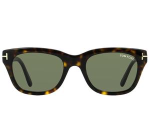 Tom Ford Snowdon Ft 0237 Occhiali Da Sole Unisex Avana Squadrato Verde 50mm