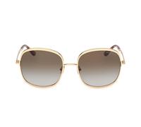 Tom Ford Sofia-02 Ft1320 Occhiali Da Sole Unisex Oro Geometrico Verde 57mm