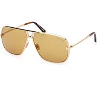 Tom Ford Stavros FT1204 30E, Oro, Metal, Uomini occhiali da sole 63