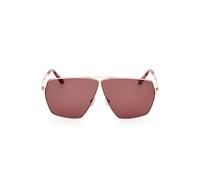 Tom Ford Stella Ft1185 Occhiali Da Sole Unisex Acciaio Squadrato Marrone 67mm