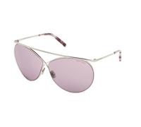 Tom Ford Stevle Ft 0761 Occhiali Da Sole Donna Argento Pilot Viola 67mm
