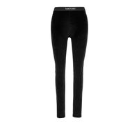 Tom Ford - Stretch Lustrous Velour Signature Leggings - - Trousers - Donna - Nero - S