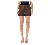 Tom Ford - Stretch Silk Satin PJ Shorts - - Shorts - Donna - Marrone - M