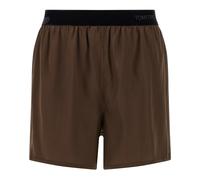 Tom Ford - Stretch Silk Satin PJ Shorts - - Shorts - Donna - Marrone - M