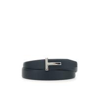 Tom Ford - T Rev Belt 3cm - - Accessories - Uomo - Blu - 105 CM