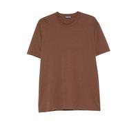 Tom Ford - T-shirt in Lyocell e Cotone Girocollo - - Tops - Uomo - Marrone - 2XL
