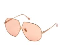 Tom Ford Tara Ft 0785 Occhiali Da Sole Donna Acciaio Farfalla Rosa 66mm