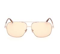 Tom Ford Tex Ft 1096 Occhiali Da Sole Unisex Acciaio Pilot Marrone 62mm