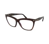 Tom Ford Ft6064-b Blue Block Occhiali Da Vista Unisex Avana Farfalla
