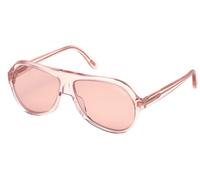 Tom Ford Thomas Ft 0732 Occhiali Da Sole Unisex Rosa Pilot Rosa 61mm
