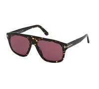 Tom Ford Thor Ft 0777 Occhiali Da Sole Unisex Avana Geometrico Rosso 56mm