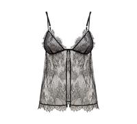 Tom Ford, ,Tops ,Donna ,Nero ,M Top in Pizzo Nero Triangolo Elastico Spalline