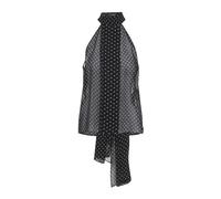 Tom Ford - Top Lavallière in Seta a Pois - - Tops - Donna - Nero - S