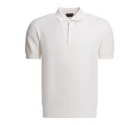 Tom Ford, ,Tops ,Uomo ,Bianco ,L Silk Cotton Piquet SS Polo