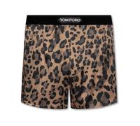 Tom Ford, ,Underwear ,Uomo ,Marrone ,S Boxer in seta con logo
