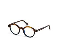 TOM FORD Unisex FT5664-B 56 Montature da vista Acetato Havana Rotonda Normale
