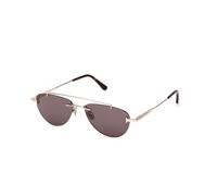TOM FORD Unisex TOM FORD FT1356 ASTOR-02 28A Occhiali da sole Metallo Oro Fumo Pilot Normale