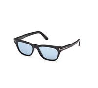 TOM FORD Unisex TOM FORD FT1362 PENN-02 01V Occhiali da sole Acetato Nero Blu Squadrata Normale