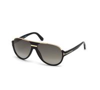 TOM FORD Uomo FT0334 DIMITRY 01P Occhiali da sole Acetato Nero Verde Pilot Normale Sfumato