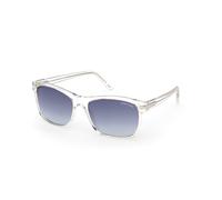 TOM FORD Uomo FT0698 GIULIO 26W Occhiali da sole Acetato Trasparente Blu Geometrica Normale