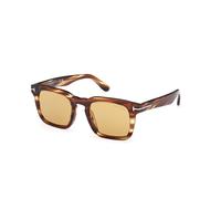 TOM FORD Uomo FT0751 DAX 53E Occhiali da sole Acetato Havana Marrone Squadrata Normale