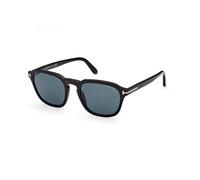 TOM FORD Uomo FT0931 AVERY 01V Occhiali da sole Acetato Nero Blu Rotonda Normale