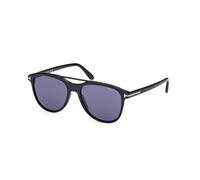 TOM FORD Uomo FT1098 DAMIAN-02 01V Occhiali da sole Acetato Nero Blu Pilot Normale