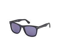 TOM FORD Uomo FT1099 KEVYN 02V Occhiali da sole Acetato Nero Blu Squadrata Normale