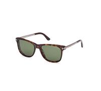 TOM FORD Uomo FT1104 SINATRA 52N Occhiali da sole Acetato Havana Verde Squadrata Normale