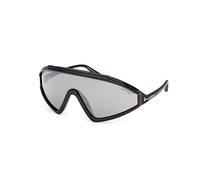 TOM FORD Uomo FT1121 LORNA 01C Occhiali da sole Iniettato Nero Grigio Maschera Normale Specchiato