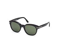 TOM FORD Uomo FT1180 MERT 01N Occhiali da sole Acetato Nero Verde Rotonda Normale