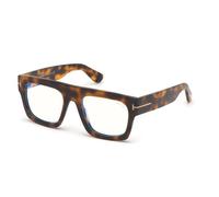 TOM FORD Uomo FT5634-B 056 Montature da vista Acetato Havana Geometrica Normale