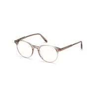 TOM FORD Uomo FT5695-B 045 Montature da vista Acetato Marrone Rotonda Normale Anti luce blu - per PC