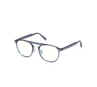 TOM FORD Uomo FT5982-B 090 Montature da vista Iniettato Blu Pilot Normale