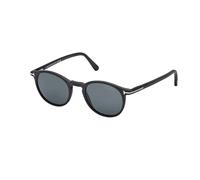 TOM FORD Uomo TOM FORD FT0539 ANDREA-02 02V Occhiali da sole Acetato Nero Blu Rotonda Polarizzata