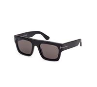 TOM FORD Uomo TOM FORD FT0711-N FAUSTO 02A Occhiali da sole Acetato Nero Grigio Squadrata Normale