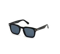 TOM FORD Uomo TOM FORD FT0751 DAX 01V Occhiali da sole Acetato Nero Blu Squadrata Polarizzata