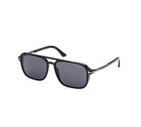 TOM FORD Uomo TOM FORD FT0910 CROSBY 01A Occhiali da sole Acetato Nero Grigio Squadrata Normale