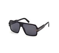 TOM FORD Uomo TOM FORD FT0933 CAMDEN 01A Occhiali da sole Acetato Nero Grigio Squadrata Normale