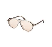 TOM FORD Uomo TOM FORD FT1023 MARCUS 93E Occhiali da sole Acetato Verde Marrone Pilot Fotocromatiche