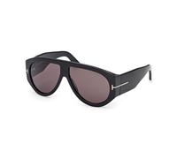 TOM FORD Uomo TOM FORD FT1044 BRONSON 01A Occhiali da sole Acetato Nero Fumo Pilot Normale