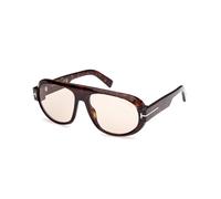 TOM FORD Uomo TOM FORD FT1102 BLAKE-02 52E Occhiali da sole Acetato Havana Marrone Pilot Fotocromatiche