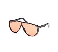TOM FORD Uomo FT1182 ACHILLES 05E Occhiali da sole Iniettato Nero Arancione Maschera Fotocromatiche