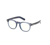 TOM FORD Uomo TOM FORD FT5629-B 090 Montature da vista Acetato Blu Rotonda Normale