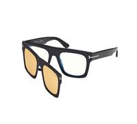 TOM FORD Uomo TOM FORD FT6068-B 001 Montature da vista Acetato Nero Marrone Squadrata Normale