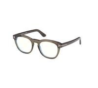 Tom Ford Ft6081-b Blue B Lock Occhiali Da Vista Unisex Verde Geometrico