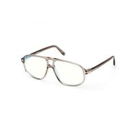 TOM FORD Uomo TOM FORD FT6082-B 051 Montature da vista Acetato Grigio Squadrata Normale